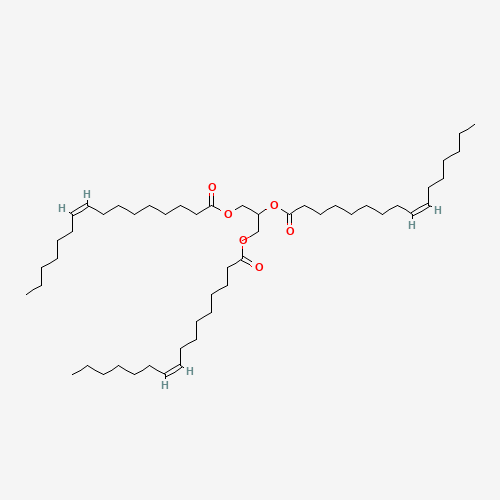1,2,3-TRI[CIS-9-HEXADECENOYL]GLYCEROL (CAS: 20246-55-3) - Chemical Structure and Molecular Formula 