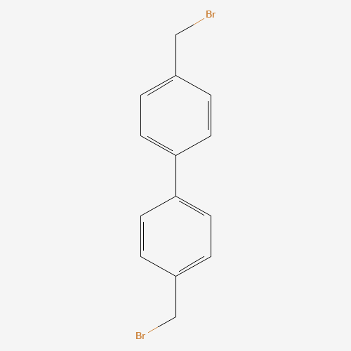 4,4'-BIS(BROMOMETHYL)BIPHENYL (CAS: 20248-86-6) - Chemical Structure and Molecular Formula 