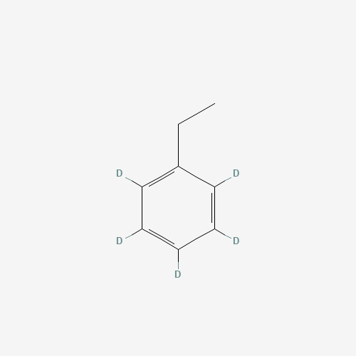 ETHYLBENZENE-2,3,4,5,6-D5 (CAS: 20302-26-5) - Chemical Structure and Molecular Formula 