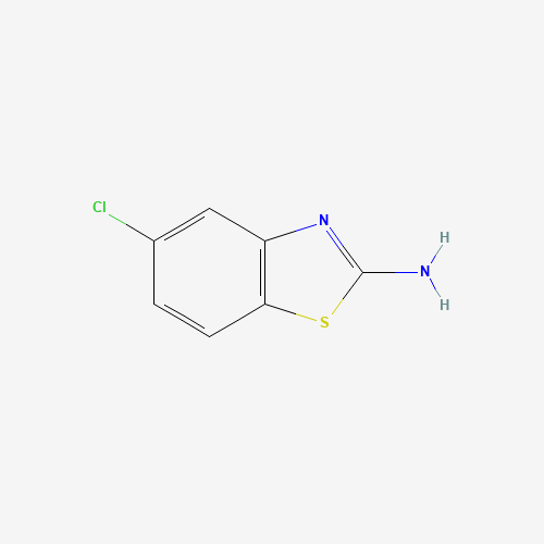2-AMINO-5-CHLOROBENZOTHIAZOLE (CAS: 20358-00-3) - Chemical Structure and Molecular Formula 