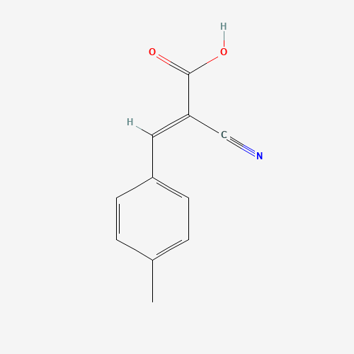 2-CYANO-3-(4-METHYLPHENYL)ACRYLIC ACID (CAS: 20374-48-5) - Chemical Structure and Molecular Formula 