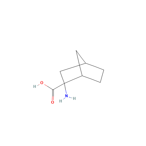 2-AMINO-2-NORBORNANECARBOXYLIC ACID (CAS: 20448-79-7) - Chemical Structure and Molecular Formula 