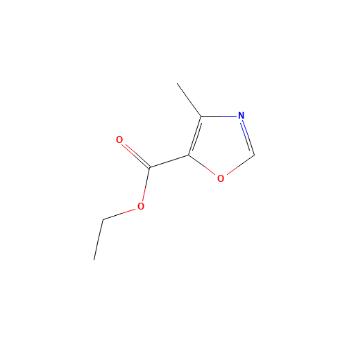 Ethyl 4-methyl-1,3-oxazole-5-carboxylate (CAS: 20485-39-6) - Chemical Structure and Molecular Formula 