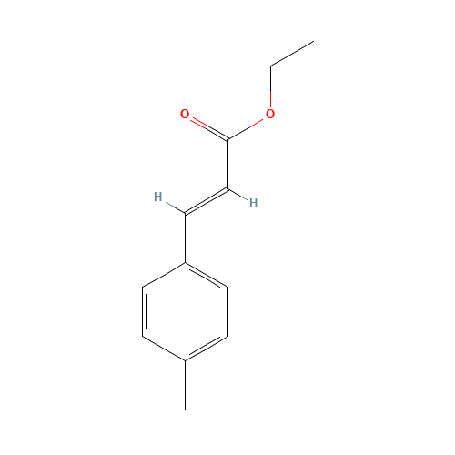 Ethyl 4-methylcinnamate (CAS: 20511-20-0) - Chemical Structure and Molecular Formula 
