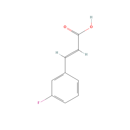 3-Fluorocinnamic acid (CAS: 20595-30-6) - Chemical Structure and Molecular Formula 