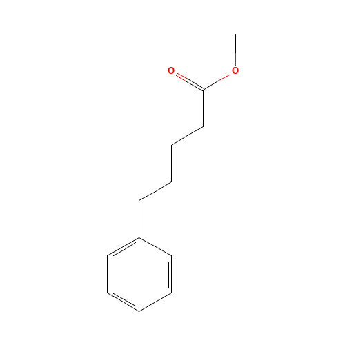 5-PHENYL-N-VALERIC ACID METHYL ESTER (CAS: 20620-59-1) - Chemical Structure and Molecular Formula 
