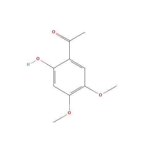 2'-HYDROXY-4',5'-DIMETHOXYACETOPHENONE (CAS: 20628-06-2) - Chemical Structure and Molecular Formula 