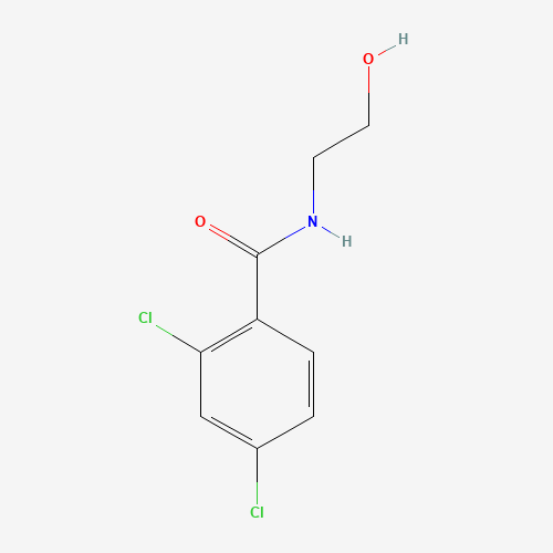 2,4-DICHLORO-N-(2-HYDROXYETHYL)BENZENECARBOXAMIDE (CAS: 20656-08-0) - Chemical Structure and Molecular Formula 