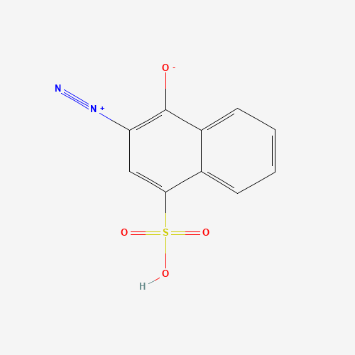 2-DIAZO-1-NAPHTHOL-4-SULFONIC ACID HYDRATE (CAS: 20680-48-2) - Chemical Structure and Molecular Formula 