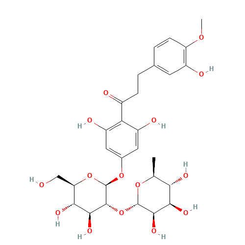 Neosperidin dihydrochalcone (CAS: 20702-77-6) - Chemical Structure and Molecular Formula 