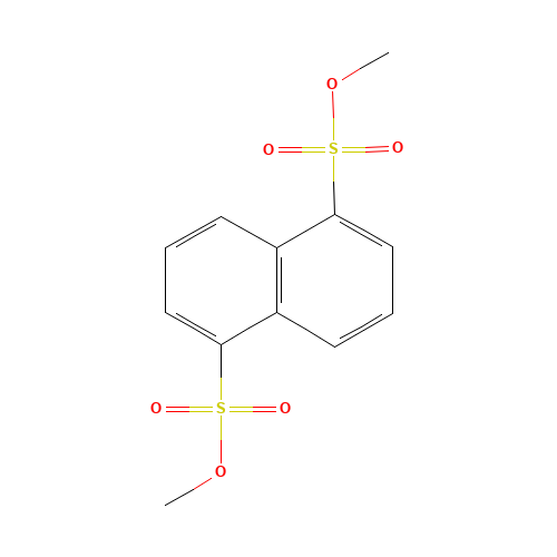 1,5-NAPHTHALENEDISULFONIC ACID DIMETHYL ESTER (CAS: 20779-13-9) - Chemical Structure and Molecular Formula 