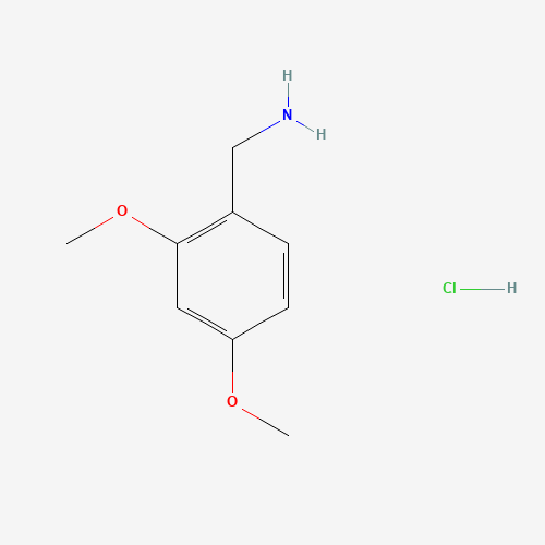 2,4-Dimethoxybenzylamine hydrochloride (CAS: 20781-21-9) - Chemical Structure and Molecular Formula 