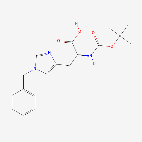 BOC-HIS(BZL)-OH (CAS: 20898-44-6) - Chemical Structure and Molecular Formula 