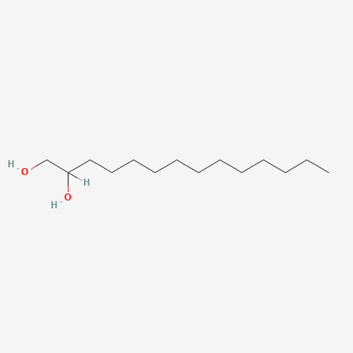 1,2-TETRADECANEDIOL (CAS: 21129-09-9) - Chemical Structure and Molecular Formula 