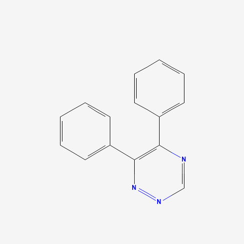 5,6-DIPHENYL-1,2,4-TRIAZINE (CAS: 21134-91-8) - Chemical Structure and Molecular Formula 