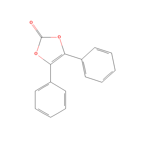1,2-DIPHENYLVINYLENE CARBONATE (CAS: 21240-34-6) - Chemical Structure and Molecular Formula 