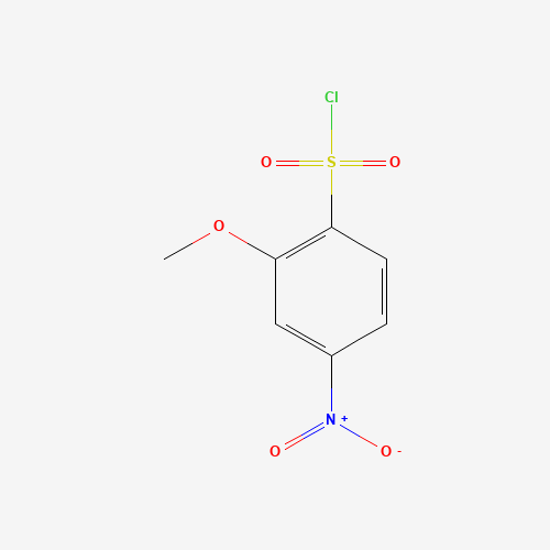 2-Methoxy-4-nitrobenzenesulfonyl chloride (CAS: 21320-91-2) - Chemical Structure and Molecular Formula 