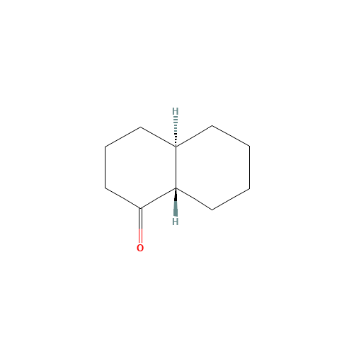 TRANS-1-DECALONE (CAS: 21370-71-8) - Chemical Structure and Molecular Formula 