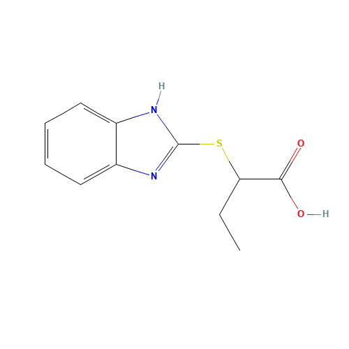 2-(1 H-BENZOIMIDAZOL-2-YLSULFANYL)-BUTYRIC ACID (CAS: 21547-71-7) - Related Chemical Product
