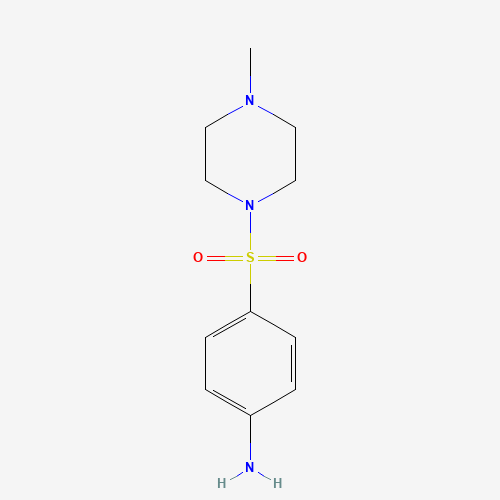 4-[(4-Methylpiperazine-1-)sulfonyl]aniline (CAS: 21623-68-7) - Chemical Structure and Molecular Formula 