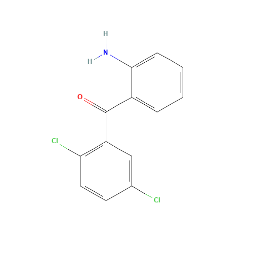 2-AMINO-2',5'-DICHLOROBENZOPHENONE (CAS: 21723-84-2) - Chemical Structure and Molecular Formula 