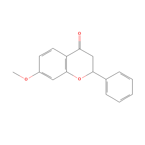 7-METHOXYFLAVANONE (CAS: 21785-09-1) - Chemical Structure and Molecular Formula 