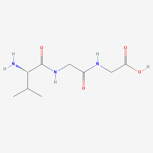 H-VAL-GLY-GLY-OH (CAS: 21835-35-8) - Chemical Structure and Molecular Formula 