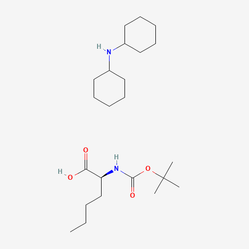 BOC-NLE-OH DCHA (CAS: 21947-32-0) - Chemical Structure and Molecular Formula 