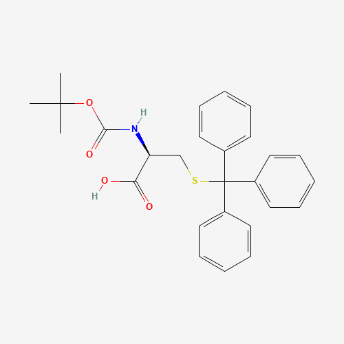 N-Boc-S-Trityl-L-cysteine (CAS: 21947-98-8) - Chemical Structure and Molecular Formula 
