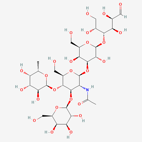 LACTO-N-FUCOPENTAOSE II chemical structure LACTO-N-FUCOPENTAOSE II (CAS: 21973-23-9) - Chemical Structure and Molecular Formula