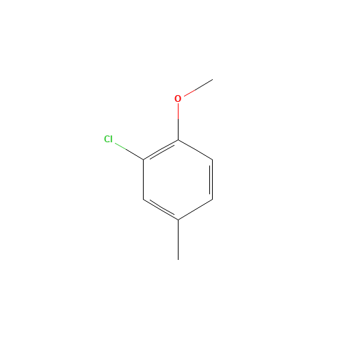 3-CHLORO-4-METHOXYTOLUENE (CAS: 22002-44-4) - Chemical Structure and Molecular Formula 