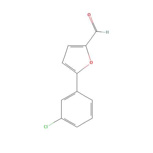 5-(3-CHLOROPHENYL)-2-FURALDEHYDE (CAS: 22078-59-7) - Chemical Structure and Molecular Formula 