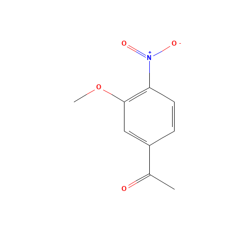 3-METHOXY-4-NITROACETOPHENONE (CAS: 22106-39-4) - Chemical Structure and Molecular Formula 