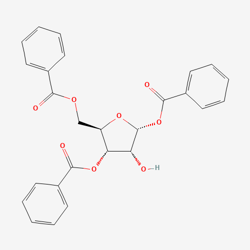 1,3,5-Tri-O-benzoyl-D-ribofuranose (CAS: 22224-41-5) - Chemical Structure and Molecular Formula 