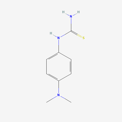 1-[4-(DIMETHYLAMINO)PHENYL]-2-THIOUREA (CAS: 22283-43-8) - Chemical Structure and Molecular Formula 
