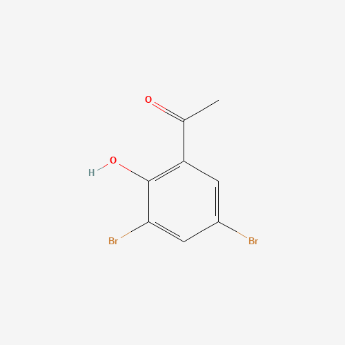 3',5'-Dibromo-2'-hydroxyacetophenone (CAS: 22362-66-9) - Chemical Structure and Molecular Formula 