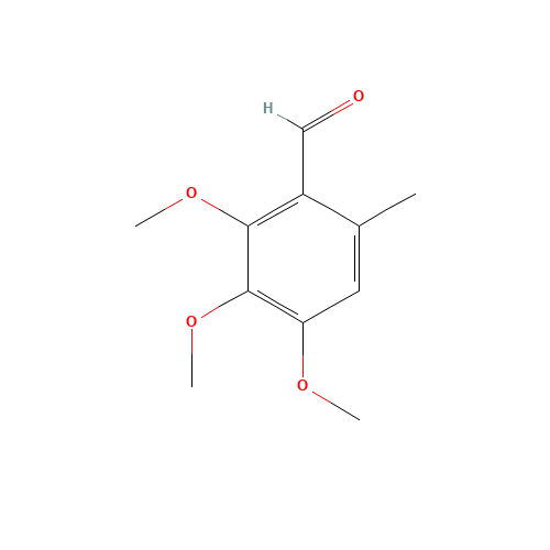 2,3,4-Trimethoxy-6-methylbenzaldehyde (CAS: 22383-85-3) - Chemical Structure and Molecular Formula 