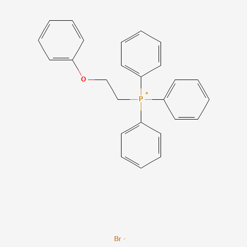 (2-PHENOXYETHYL)(TRIPHENYL)PHOSPHONIUM BROMIDE (CAS: 22409-83-2) - Chemical Structure and Molecular Formula 