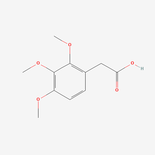 2,3,4-TRIMETHOXYPHENYLACETIC ACID (CAS: 22480-91-7) - Chemical Structure and Molecular Formula 