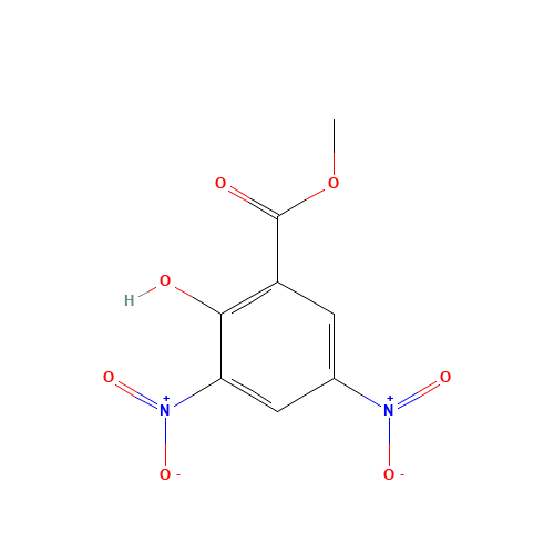 Methyl 3,5-dinitrosalicylate (CAS: 22633-33-6) - Chemical Structure and Molecular Formula 