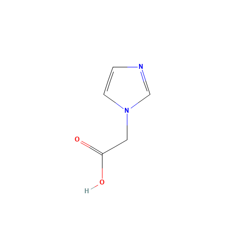 Imidazol-1-yl-acetic acid (CAS: 22884-10-2) - Chemical Structure and Molecular Formula 