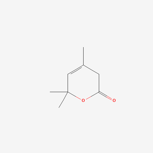 3,6-DIHYDRO-4,6,6-TRIMETHYL-2H-PYRAN-2-ONE (CAS: 22954-83-2) - Chemical Structure and Molecular Formula 