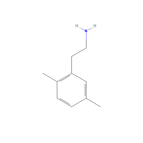 2,5-DIMETHYLPHENETHYLAMINE (CAS: 23068-44-2) - Chemical Structure and Molecular Formula 