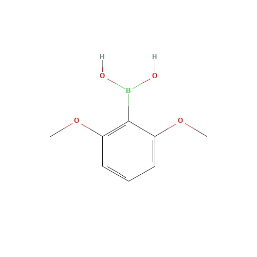 2,6-Dimethoxyphenylboronic acid (CAS: 23112-96-1) - Chemical Structure and Molecular Formula 