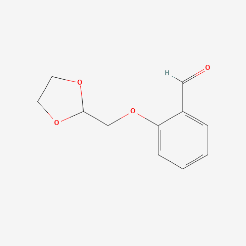 2-([1,3]DIOXOLAN-2-YLMETHOXY)-BENZALDEHYDE (CAS: 23145-22-4) - Chemical Structure and Molecular Formula 