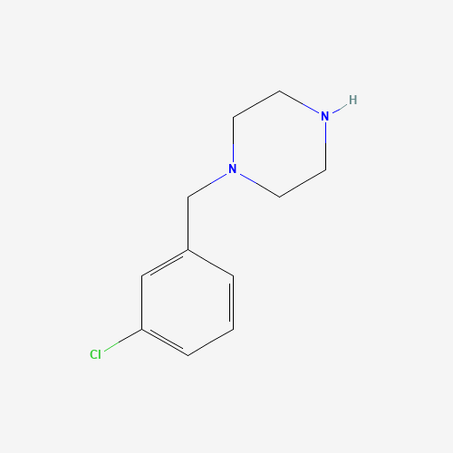 1-(3-CHLOROBENZYL)PIPERAZINE (CAS: 23145-91-7) - Chemical Structure and Molecular Formula 