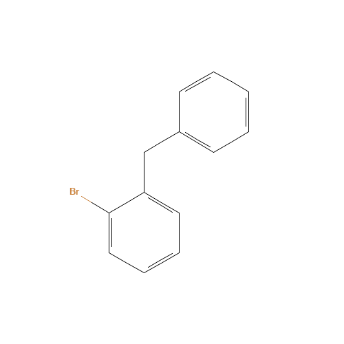 2-BROMODIPHENYLMETHANE (CAS: 23450-18-2) - Chemical Structure and Molecular Formula 