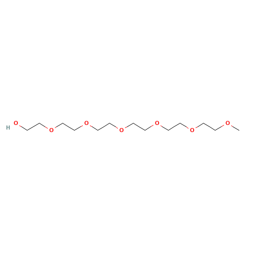 HEXAETHYLENE GLYCOL MONOMETHYL ETHER (CAS: 23601-40-3) - Chemical Structure and Molecular Formula 