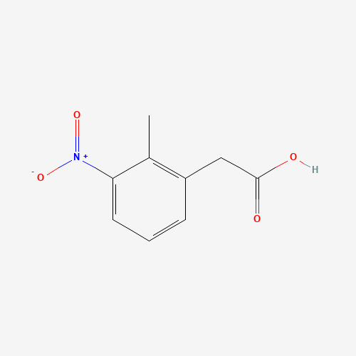 2-Methyl-3-nitro-benzeneacetic acid (CAS: 23876-15-5) - Chemical Structure and Molecular Formula 