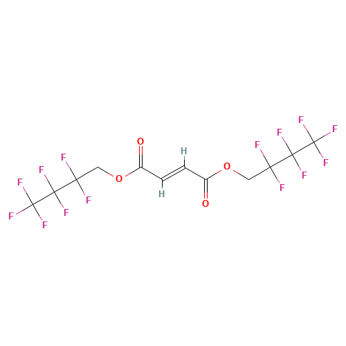 BIS(1H,1H-PERFLUOROBUTYL)FUMARATE (CAS: 24120-17-0) - Chemical Structure and Molecular Formula 